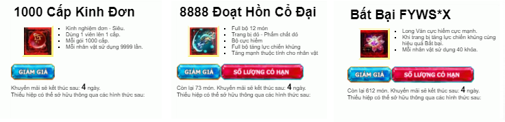 vật phẩm cần thiết nên mua